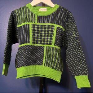 VTG Yves Saint Laurent Vibrant Green Toddler Knitwear